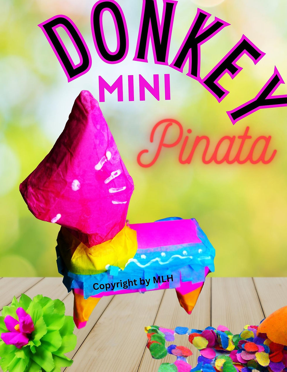 Fiesta Decoration mini donkey pinata
